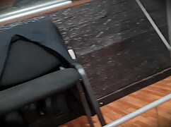 stepsister nataly slips into tiny miniskirt no panties teases upskirt views everywhere