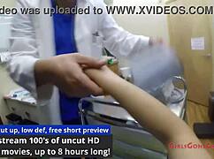 backstage latina patient spreads wide for lilith rose's pov latex gyno relaxation exam