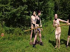 Watch This Submissive Ballerina Dance for Rough Face Fucking and Piss Dousing!