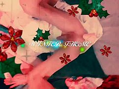 Married sissy bride cheats with huge wedding dildo in panties