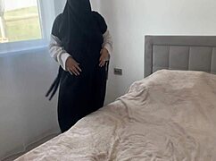 Arab Zalifah Excited Cleaning Shows Shaved Pussy and Ass Holes