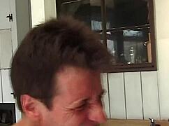 this experienced milf shows her redhead stepdaughter deepthroat blowjob then hardcore doggystyle cum