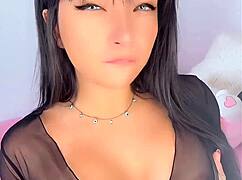 hot latina emanuelly raquel teases big ass with buttplug fox tail 😈🍑