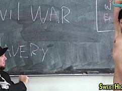 Ecstatic Uniform Teen Cum Soak