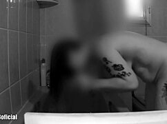 hey wanna peek at her shower dildo fun?