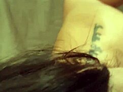 kalena mitrak lets fan watch her anal then swallows his load