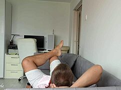 beach wife spreads shaved pussy for hungry tongue dive