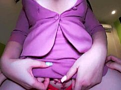 Office girl big tits creampied hard