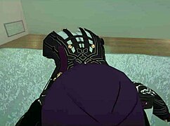 Kafka and Furina Switch Holes on Goth Boy's Cock!