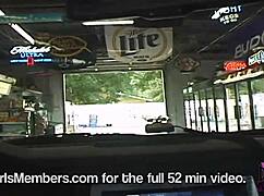 cora flashes shaved pussy outdoors then kendra strips nude in tampa public