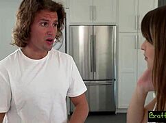 hot stepsister stretches in yoga then rides cock taboo style