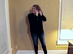 Laura's Massive Tits Bounce as Blonde Mature Gags on Cock in Sloppy Deepthroat