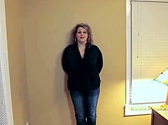 Laura's Massive Tits Bounce as Blonde Mature Gags on Cock in Sloppy Deepthroat