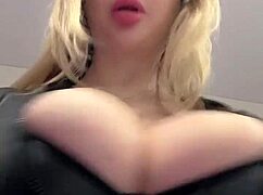 i can't stop staring at these massive natural tits bursting from leather