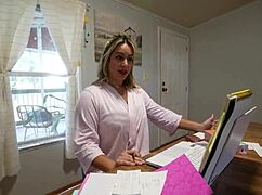 Step-mom bends over monster cock cowgirl ride