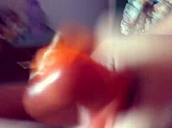 Desi trans masturbates huge cock cums hard in condom