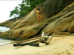 Skinny latina babe screaming rough on vacation fuck with natural tits bouncing