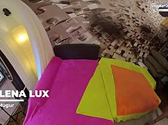 Elena Lux takes bent over doggystyle cowgirl blowjob rimjob pounding