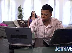 black stud pumps fat gf ashley garland's ass full of creampie