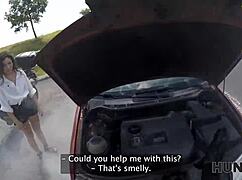 Hunt4k biker pickup turns into outdoor deepthroat riding on shaved pussy