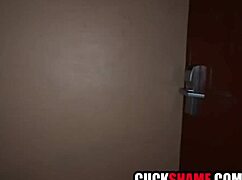 horny milf wife picks up black stud for cuck hubby to watch her get drilled