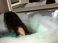 uhh pretty skinny teen bathing on webcam more at chatgmasturbate com