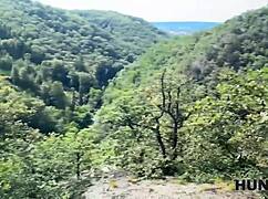 Hunt4k biker pickup turns into outdoor deepthroat riding on shaved pussy