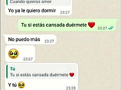 mi novia... uh prueba la leche y dice me encanta en el chat