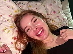Real Couples Share Intimate Home Sex with Gorgeous Redhead Riding Big Cock