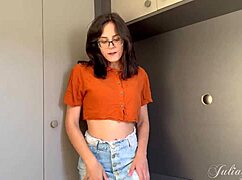imagine teasing neighbor girl next door deepthroating huge cock for sloppy cum facial swallow