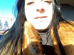 Cheating wife sucks husband's friend cock outdoors shopping