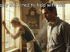Young Blonde Maid Seduces Old Boss in Forbidden Bedroom Affair