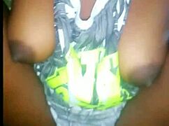 i finally got this real amateur african ebony slut riding my cock cowgirl then missionary style