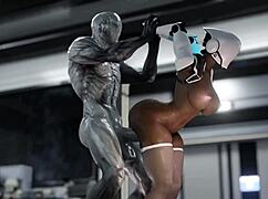 huge ass robot female slammed deep by massive alien cock part 3