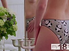 i'm shakin' watchin lana broks finger her tight pussy in those sexy panties