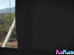skye blue's massive tits steal the show outdoors posing