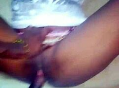 i finally got this real amateur african ebony slut riding my cock cowgirl then missionary style