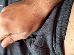 stepmom's first handjob on my cock i held back cum in dorm