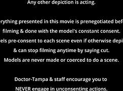 peek behind nicole luvas' latex gloves in her curly-haired teen spread exam