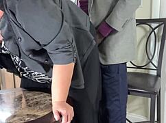 Horny BBW Blonde Milf Secretary Sucks Black Boss Cock In Office Cumshot