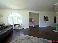 Bent Over Petite Kenzie Reeves Takes Hard Doggystyle Pounding