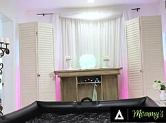 mommy caitlin bell massages shy stepson-in-law rough