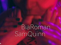brunette goddess bia roman makes sam quinn worship and lick her sexy bound feet