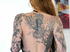 Tattooed Blonde Penny Archer's Rough Pickup Hookup with Choking Deepthroat