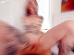 Tattooed Blonde Penny Archer's Rough Pickup Hookup with Choking Deepthroat