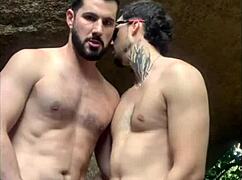 Ever Met A Muscled Brazilian Slave Like This On The Trail For Cock?