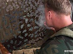 army asian drops for 40 pussy strokes domination