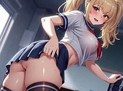 naughty blonde student rips clothes ass up tits out dripping pussy masturbates