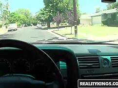 Street blowjobs get lip locked in bedroom cowgirl group banging