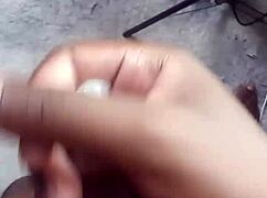 labeto jerks safe into condom on sex machine 💦
